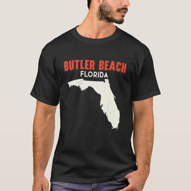 Butler Beach Florida USA State America Travel Flor T-Shirt (Front)
