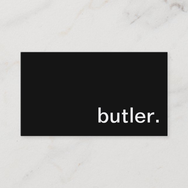Butler Business Card (Front)