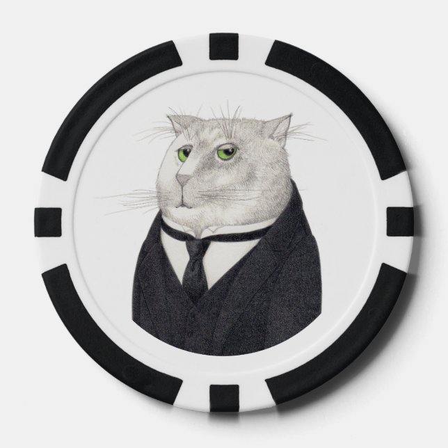 BUTLER CAT Poker Chips (Front)