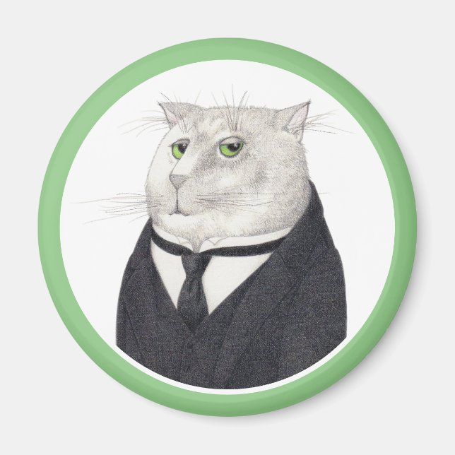 BUTLER CAT Round Magnet (Front)