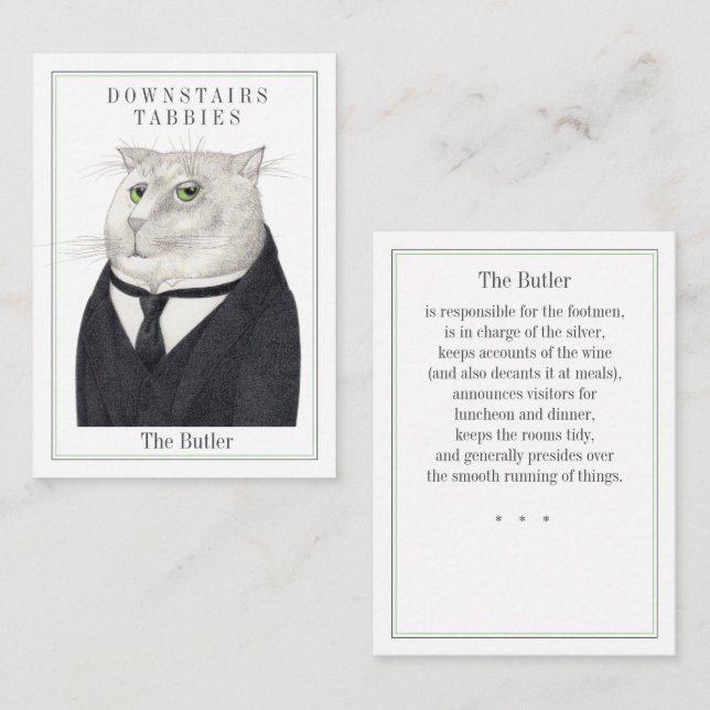 BUTLER CAT Trading Card (Front/Back)