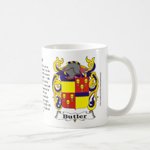 Butler Family Coat of Arms Mug