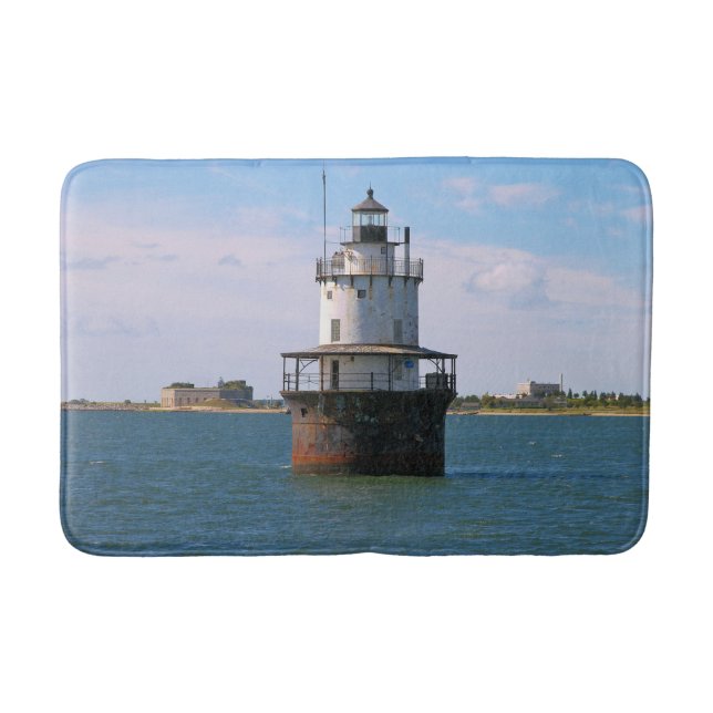Butler Flats Lighthouse, Massachusetts Bath Mat (Front)