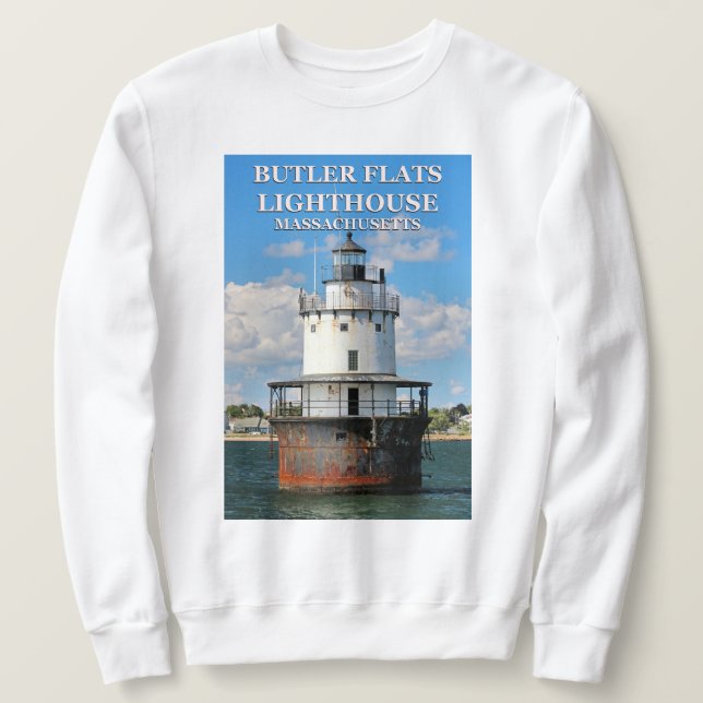 Butler Flats Lighthouse, Massachusetts Sweatshirt (Design Front)