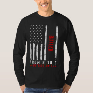 BUTLER From 9 to 5 Patriot 24-7 Shirt American Fla