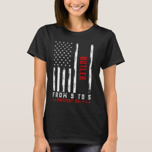 BUTLER From 9 to 5 Patriot 24-7 Shirt American Fla