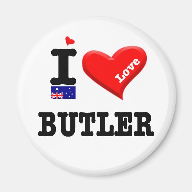 BUTLER - I Love Magnet (Front)