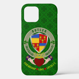 Butler Irish Shield & Claddagh Personalised  iPhone 12 Case