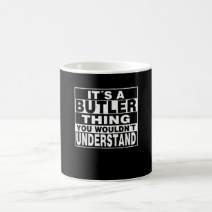 BUTLER Surname Personalised Gift Coffee Mug