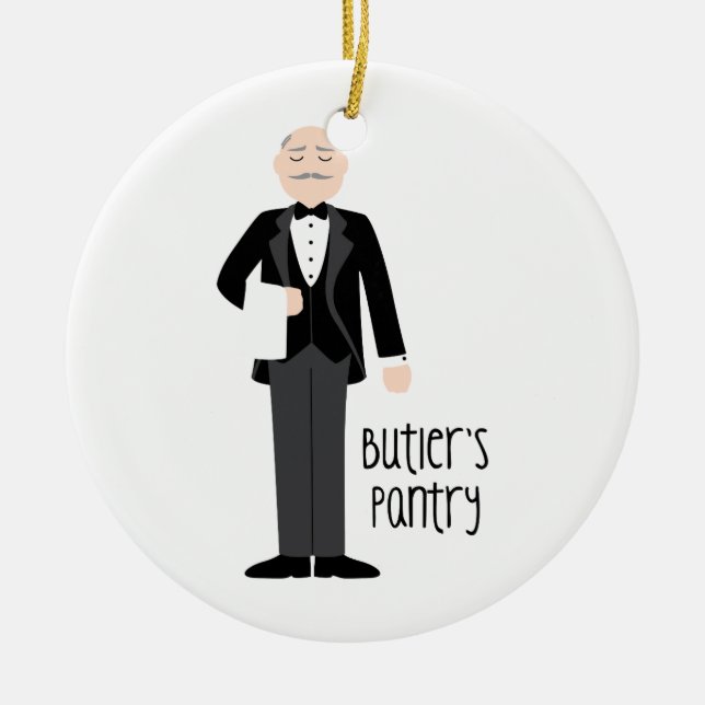 Butlers Pantry Ceramic Tree Decoration (Front)