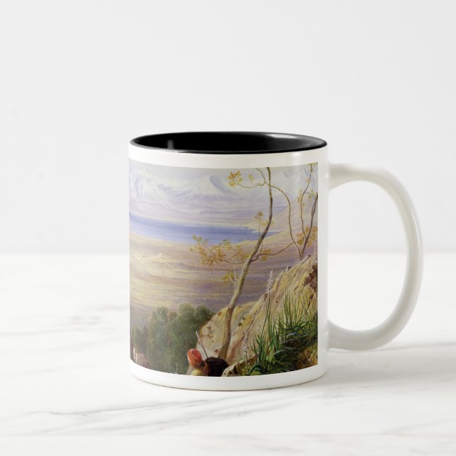 Butrinto, Albania (oil on canvas) Two-Tone Coffee Mug (Right)