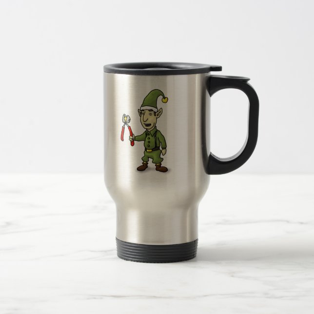 Butt Elf Drinkware Travel Mug (Right)
