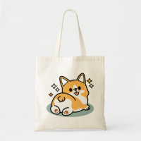 Butt First, Let's Nap – Cute Corgi Butt Cartoon