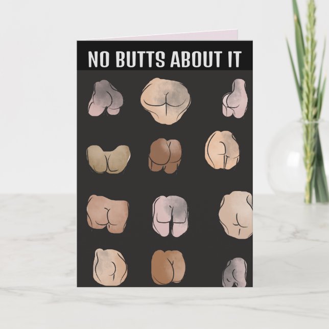 BUTT MAN FUNNY FRIEND BIRTHDAY Greeting Card (Front)