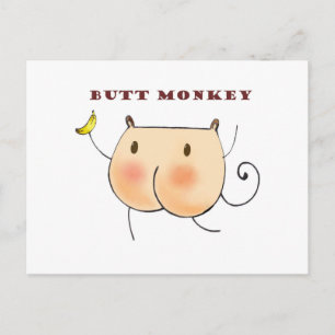 Butt Monkey Postcard