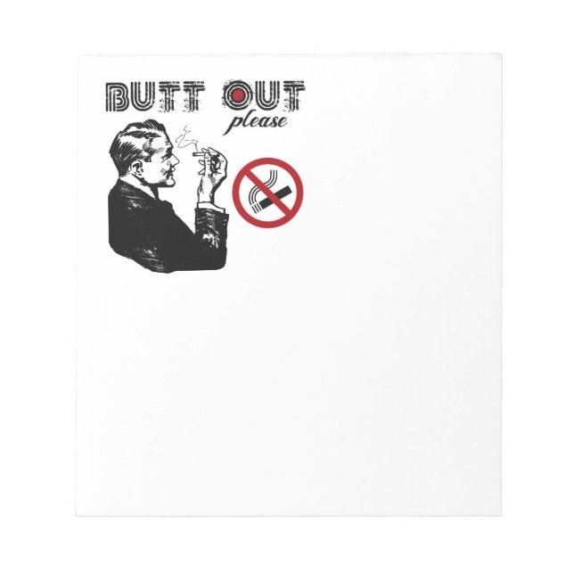 Butt Out. Please Notepad (Front)