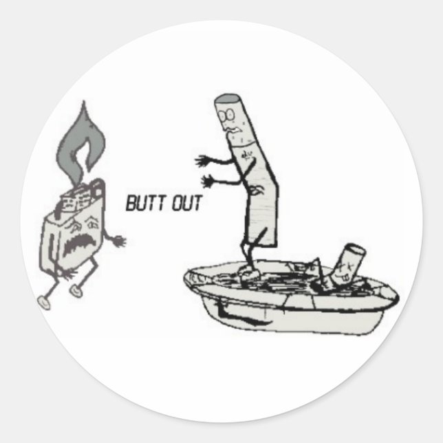butt out Sticker (Front)