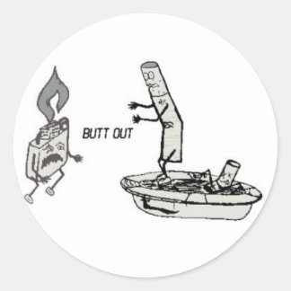 butt out Sticker