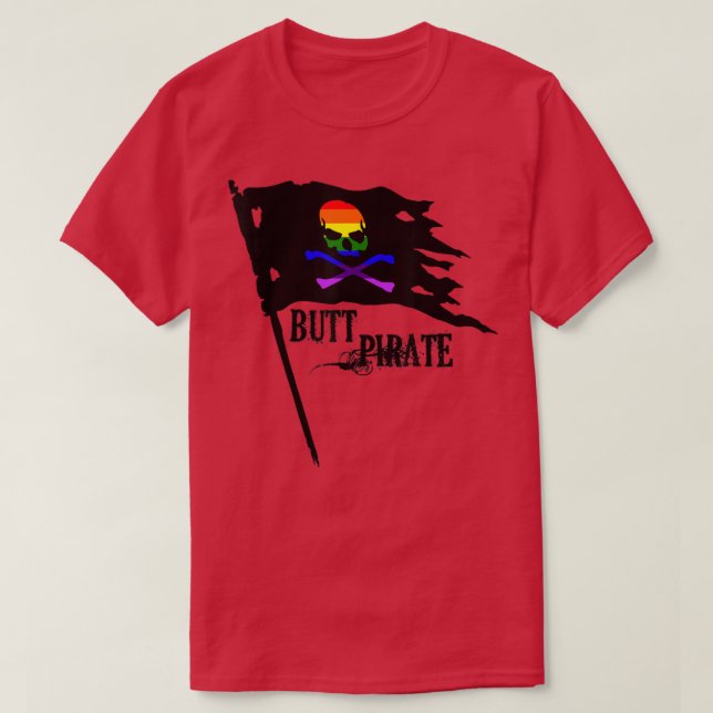 Butt Pirate Lgbt Hallowwen Amazing Halloween Costu T-Shirt (Design Front)