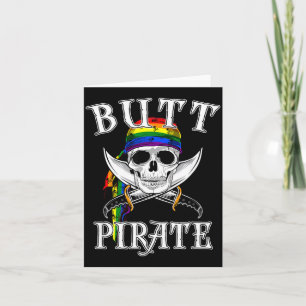 Butt rate LGBT Funny Halloween Gay Card