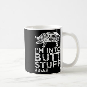 Butt Stuff And Beer Pork Cuts Grilling Bbq Jokes A Coffee Mug