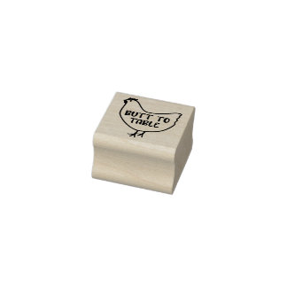 Butt to Table Chicken Egg Stamp