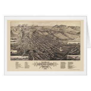 Butte City, MT Panoramic Map - 1884