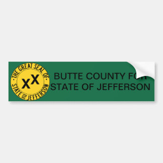 Butte County for State of Jefferson bumper sticker