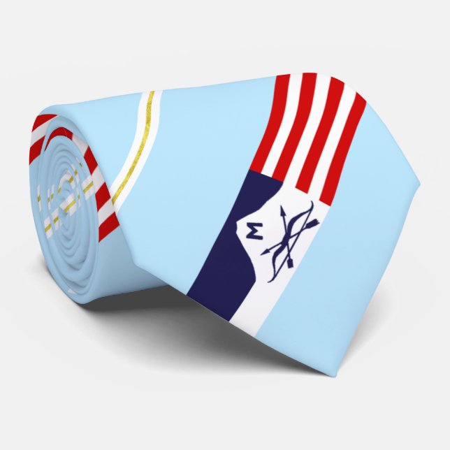 Butte (Montana) city flag Neck Tie (Rolled)