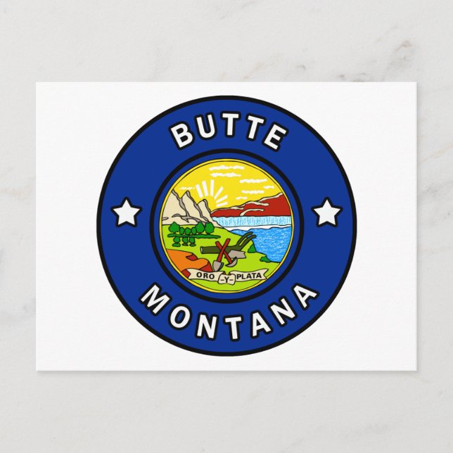 Butte Montana Postcard (Front)