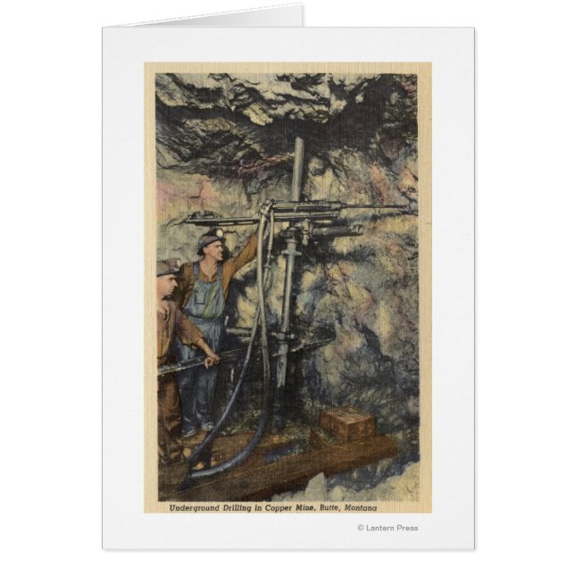 Butte, Montana - Underground Drilling in Copper (Front)