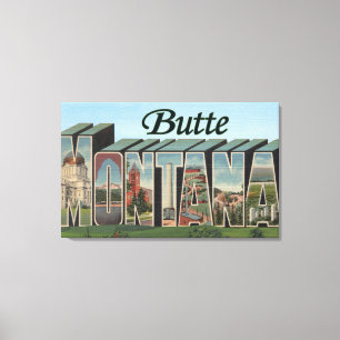 Butte, MontanaLarge Letter ScenesButte, MT 2 Canvas Print