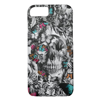 Butter and bones, floral skull pattern iPhone 8/7 case