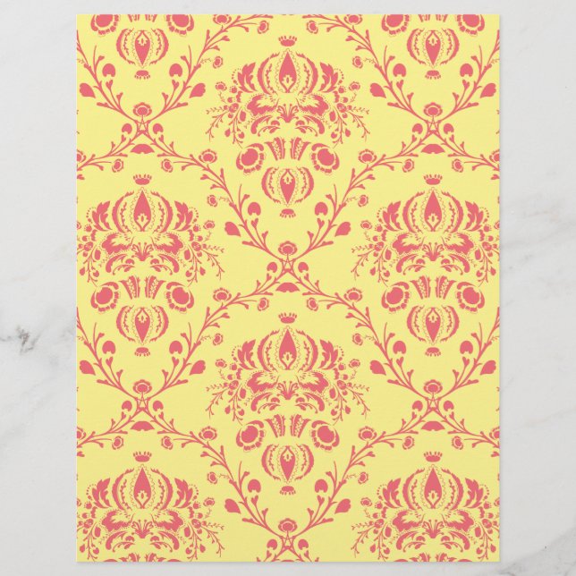 Butter and Cranberry Damask (Front)