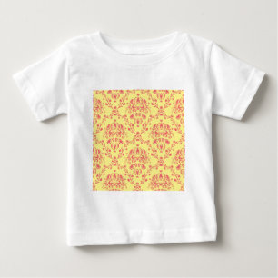 Butter and Cranberry Damask Baby T-Shirt