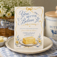 Butter Believe It Yellow Butter Baby Shower