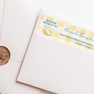 Butter Believe It Yellow Gingham Boy Baby Shower