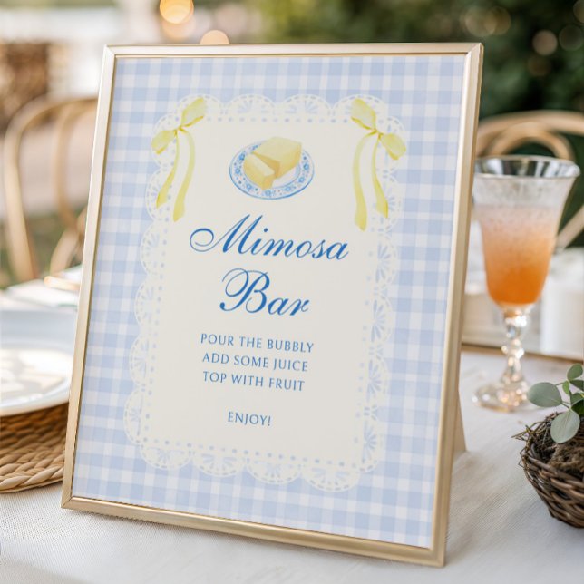 Butter Bridal Shower Mimosa Bar Poster (Creator Uploaded)