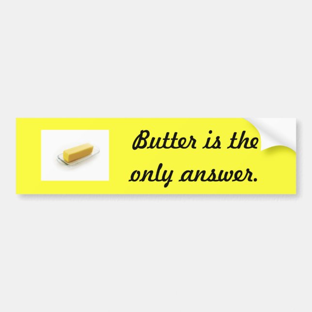 Butter Bumper sticker (Front)
