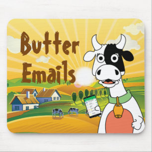 Butter Emails Political Humor Mouse Mat