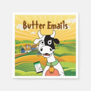 Butter Emails Political Humour Napkin