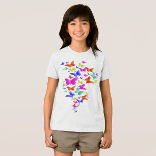 Butter Fly Art design  Tri-Blend Shirt