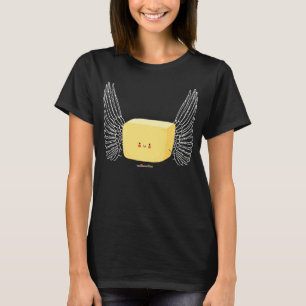 Butter Fly Pun Flying Butter Stick of Butter with T-Shirt