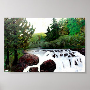 Butter Milk Falls New York Poster