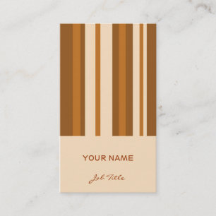 Butter Mint Stripe business card vertical stripes
