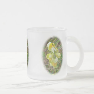 Butter 'n Eggs Wildflower Frosted Glass Coffee Mug