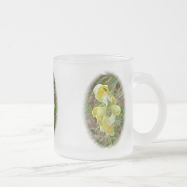 Butter 'n Eggs Wildflower Frosted Glass Coffee Mug (Right)