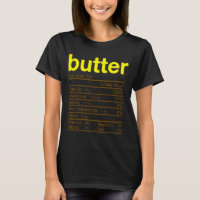 Butter Nutrition Facts Funny Thanksgiving Christma
