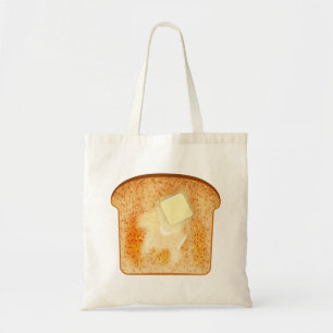 Butter on toast tote bag