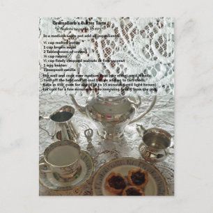 Butter Tarts Recipe Postcard